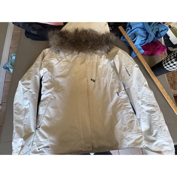 Columbia Omni Tech Snow Jacket and Pants in White Size Large - Picture 2 of 16
